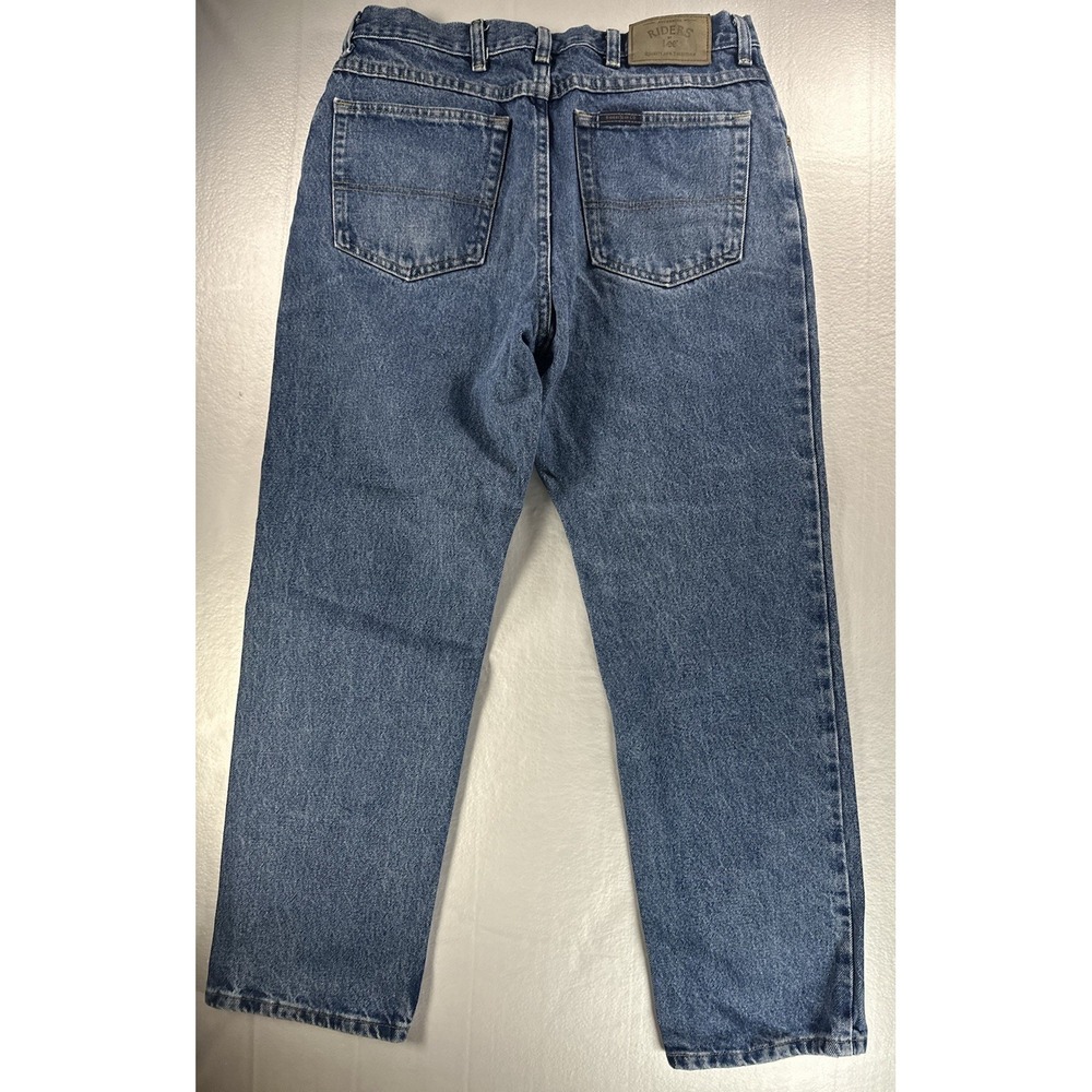 VTG Lee Riders Jeans Men's Size 34x29 Straight Leg Blue Denim Pants‎ Medium Wash
